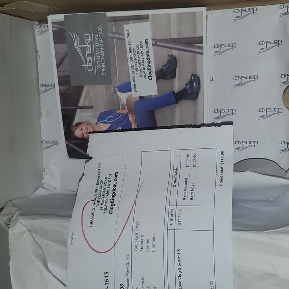 Dansko Watercolor Print Clogs sz 39 - Picture 14 of 15